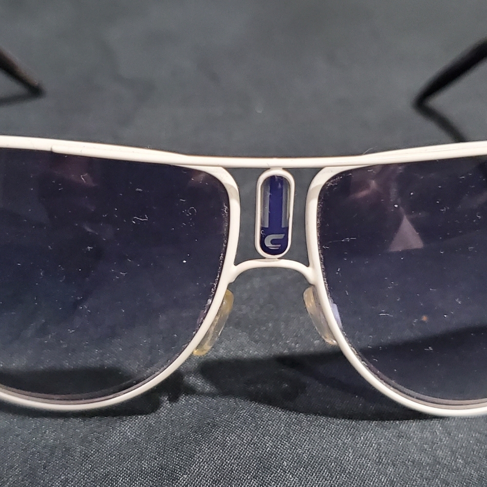Authentic White Carrera Aviator Sunglasses